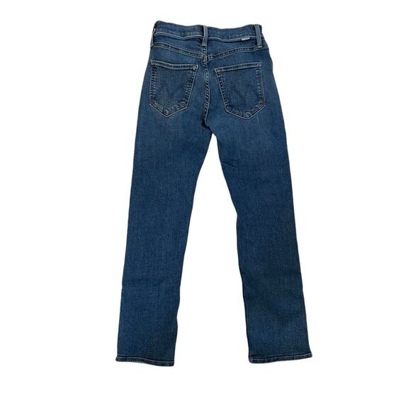 MOTHER Jeans Womens Size 24 The Mid Rise Rider Ankle Right On Denim Button Zip - Picture 3 of 10